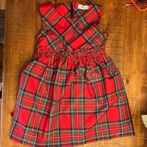 Vineyard Vines Red Plaid Girls Dress